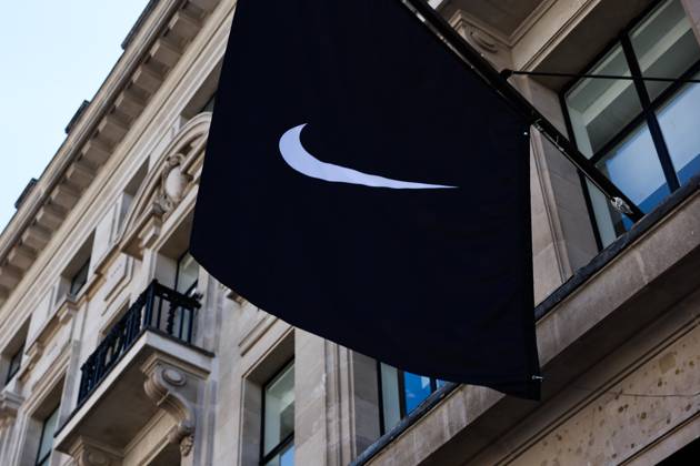 Economy And Tourism In London Nike logo is seen in London, Great Britain on July 10, 2025. London United Kingdom  Copyright: xJakubxPorzyckix originalFilename: 1064055022st.jpg