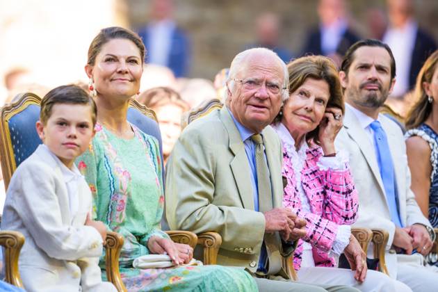 250714 Kronprinsessan Victoria, kung Carl Gustaf och drottning Silvia under utdelningen av Victoriapriset den 14 juli 2025 i Borgholm. Copyright: SUVADxMRKONJIC 1064157416st