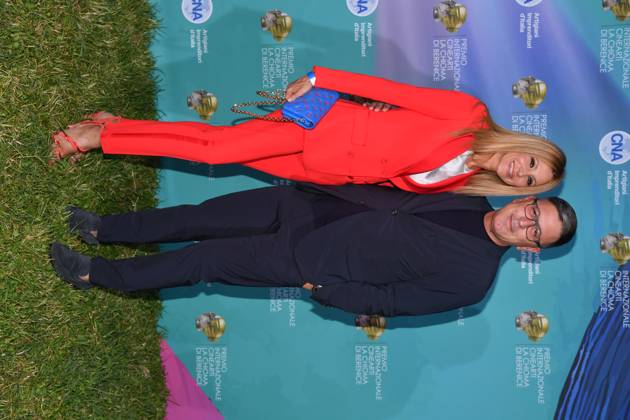 Rome, Cada del Cinema Award La Chioma di Berenice , In the photo: Adriana Volpe Dario Costantini  Copyright: xVincenzoxLandix xipa-agency.netx xVincenzoxLandix IPA_Agency_IPA60386717