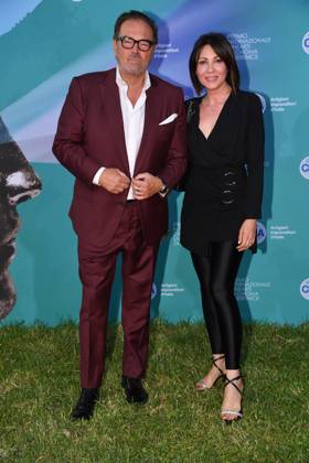 Rome, Cada del Cinema Award La Chioma di Berenice , In the photo: Sebastiano Somma with Morgana  Copyright: xVincenzoxLandix xipa-agency.netx xVincenzoxLandix IPA_Agency_IPA60386883