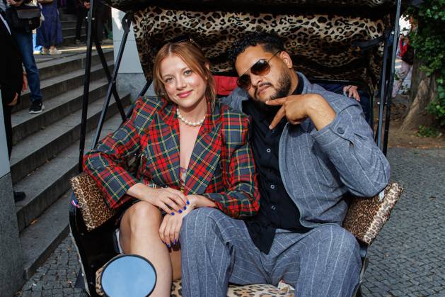 Bilder des Jahres 2025, Entertainment 07 Juli Premiere - SchwarzeSchafe Jella Haase und Yasin Harrouk bei der Premiere zu SchwarzeSchafe im Kino in der Kulturbrauerei am 15.07.2025 in Berlin. Copyright: xEventpressxKochanx