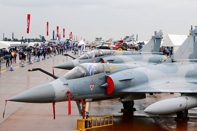 Royal International Air Tattoo - RAF Fairford, Gloucestershire, UK View along a row of static aircraft during the Royal International Air Tattoo at RAF Fairford in Gloucestershire, England, on July 19, 2025. United Kingdom  Copyright: xMIxNewsx originalFilename: 1064251222st.jpg
