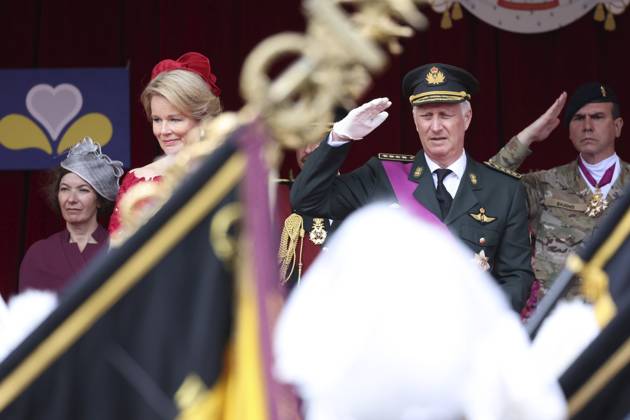 Military and civilian parade for the national Day 2025 BRUSSELS, BELGIUM - JULY 21 : Queen Mathilde of Belgium, King Philippe of Belgium during the military and civilian parade for the national Day 2025 on the Place des Palais - Paleizenplein pictured on July 21, 2025 in Brussels, Belgium, 21 07 2025 Brussels Belgium Copyright: xXpix