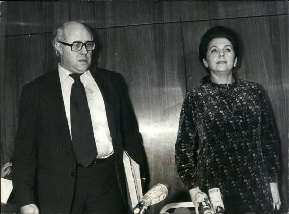 Bands Komponisten Instrumente Musiker Oper Orchester Schallplatten Sänger Songwriter Symphonien 17. März 1978 - Pressekonferenz: Mstislav Rostropovich und Galina Vishnevskaya