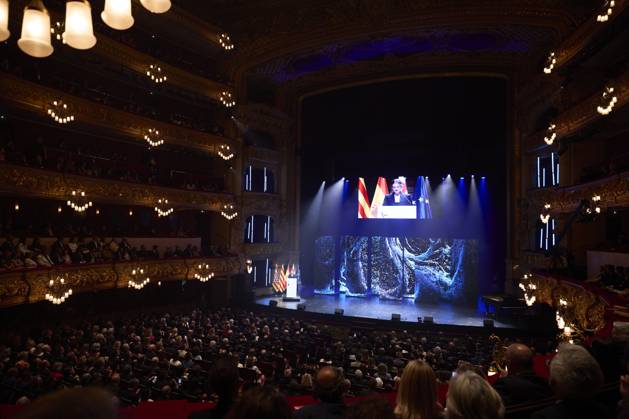 July 23, 2025, Barcelona, Barcelona, Spain: CROWN PRINCESS LEONOR DE BORBON attends the Princesa de Girona Foundation Awards at Gran Teatro del Liceu Barcelona Spain - ZUMAc260 20250723_zep_c260_009 Copyright: xMikexChicorrox