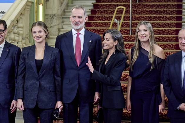 July 23, 2025, Barcelona, Barcelona, Spain: KING FELIPE VI OF SPAIN, QUEEN LETIZIA OF SPAIN, CROWN PRINCESS LEONOR DE BORBON AND PRINCESS SOFIA DE BORBON attend the Princesa de Girona Foundation Awards at Gran Teatro del Liceu Barcelona Spain - ZUMAc260 20250723_zep_c260_021 Copyright: xMikexChicorrox