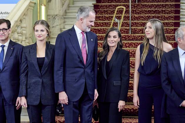 July 23, 2025, Barcelona, Barcelona, Spain: KING FELIPE VI OF SPAIN, QUEEN LETIZIA OF SPAIN, CROWN PRINCESS LEONOR DE BORBON AND PRINCESS SOFIA DE BORBON attend the Princesa de Girona Foundation Awards at Gran Teatro del Liceu Barcelona Spain - ZUMAc260 20250723_zep_c260_026 Copyright: xMikexChicorrox