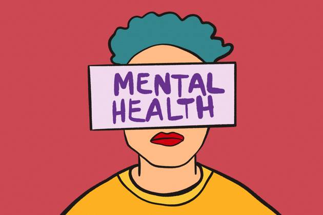 Vibrant artistic representation focusing on mental health awareness. Bold colors and design emphasize the importance of mental well being, encouraging open discussions and reflection. Model Released HodeiUnzueta_ID30082_1015699_003 Copyright: xHodeixUnzuetax RECORD DATE NOT STATED