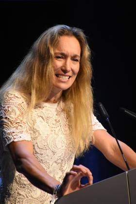 Dr. Christine Theiss, Kickbox-Weltmeisterin Laudatorin Muenchen 26.07.2025 Auditorium der BMW Welt,Bayerns Innenminister Joachim Herrmann verleiht den Bayerischen Engagiert-Preis 2025 fuer außergewoehnliche Leistungen von Ehrenamtlichen: Muenchen