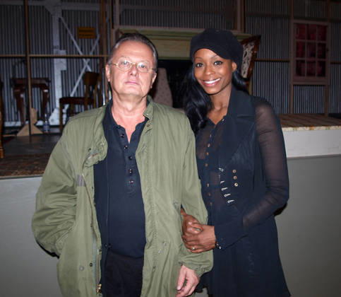 Frank Castorf, Rosalind Baffoe Premiere of Amanullah, Amanullah at Volksbuehne im Prater , Berlin, Germany WENN 2366202.jpg