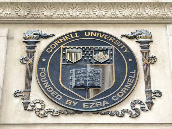 The Cornell Club, building exterior wall plaque, 6 East 44th Street, Manhattan, New York City, New York, USA  Copyright: xSpencerxJonesx ghi-plexi02010