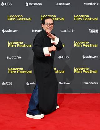 Locarno,Swiss Locarno Film Festival 2025 Jackie Chan Pardo at the Lifetime Achievement red carpet In the photo:Jackie Chan  Copyright: xNickxZonnax xipa-agency.netx xNickxZonnax IPA_Agency_IPA62030405