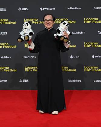 Locarno,Swiss Locarno Film Festival 2025 Jackie Chan Pardo at the Lifetime Achievement red carpet In the photo:Jackie Chan  Copyright: xNickxZonnax xipa-agency.netx xNickxZonnax IPA_Agency_IPA62030412