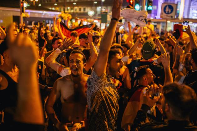 Germany v Denmark: Round of 16 - UEFA EURO 2024 DORTMUND, GERMANY - JUNE 29: Fans of Germany celebrate in front of Dortmund main station after Germany s win in the EURO 2024 round of 16 match between Germany and Denmark on June 29, 2024 in Dortmund, Germany. Germany World. Editorial use only. Please get in touch for any other usage. Copyright: x2025xAnadoluxHeshamxElsherifx