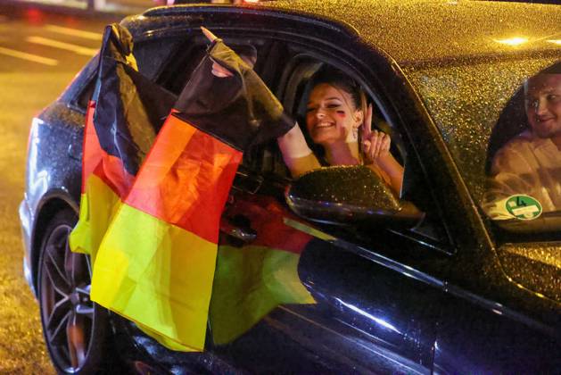 Germany v Denmark: Round of 16 - UEFA EURO 2024 DORTMUND, GERMANY - JUNE 29: German fans celebrates by forming car convoys after Germany defeats Denmark in the UEFA EURO 2024 round of 16 match at Football Stadium Dortmund on June 29, 2024 in Dortmund, Germany. Germany World. Editorial use only. Please get in touch for any other usage. Copyright: x2025xAnadoluxKadirxİlboÄüax