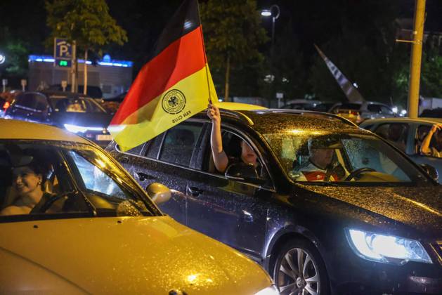 Germany v Denmark: Round of 16 - UEFA EURO 2024 DORTMUND, GERMANY - JUNE 29: German fans celebrates by forming car convoys after Germany defeats Denmark in the UEFA EURO 2024 round of 16 match at Football Stadium Dortmund on June 29, 2024 in Dortmund, Germany. Germany World. Editorial use only. Please get in touch for any other usage. Copyright: x2025xAnadoluxKadirxİlboÄüax