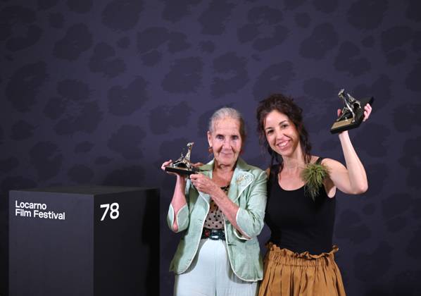 Locarno, Swiss Locarno Film Festival 2025 Photocall Award Ceremony Locarno78 photocall with winners of Locarno78 In the photo: Margherita Spampinato Special Jury Award by Gioia mia and Aurora Quattrocchi best performance Pardo Concorso Cineasti del Presente  Copyright: xNickxZonnax xipa-agency.netx xNickxZonnax IPA_Agency_IPA62512624