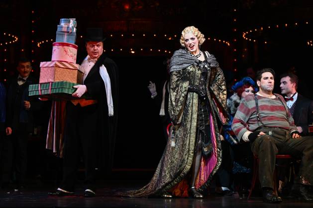 LA BOHEME REHEARSAL, Andrew Moran in the role Alcindoro (left), and Rachelle Durkin in the role Musetta perform during the final dress rehearsal of in La Boheme inside the Joan Sutherland Theatre of the Sydney Opera House in Sydney, Thursday, August 21, 2025. ( NO ARCHIVING SYDNEY NSW AUSTRALIA  Copyright: xBIANCAxDExMARCHIx 20250821154789790980