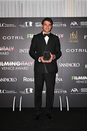 Venice, 82nd Venice International Film Festival 2025 - Evening 5 - Filming Italy Awards Ceremony. Pictured: Giorgio Giacomo  Copyright: xManuelexMangiarotti PoolxPhotoxEventsx06x xipa-agency.netx xManuelexMangiarotti PoolxPhotoxEx IPA_Agency_IPA63793942