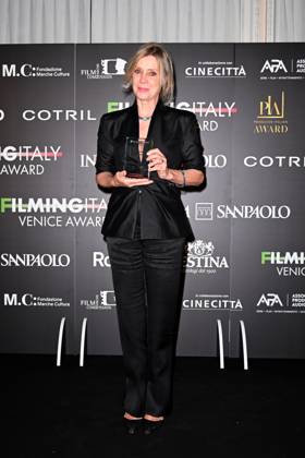 Venice, 82nd Venice International Film Festival 2025 - Evening 5 - Filming Italy Awards Ceremony. Pictured: Margherita Buy  Copyright: xManuelexMangiarotti PoolxPhotoxEventsx06x xipa-agency.netx xManuelexMangiarotti PoolxPhotoxEx IPA_Agency_IPA63794049