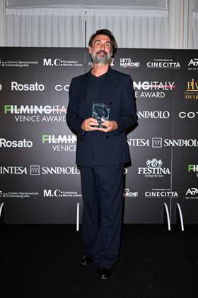 Venice, 82nd Venice International Film Festival 2025 - Evening 5 - Filming Italy Awards Ceremony. Pictured: Fabrizio Gifuni  Copyright: xManuelexMangiarotti PoolxPhotoxEventsx06x xipa-agency.netx xManuelexMangiarotti PoolxPhotoxEx IPA_Agency_IPA63794375