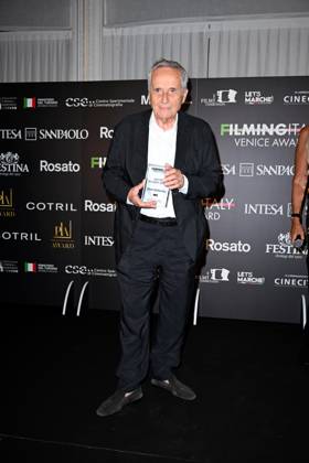 Venice, 82nd Venice International Film Festival 2025 - Evening 5 - Filming Italy Awards Ceremony. Pictured: Marco Bellocchio  Copyright: xManuelexMangiarotti PoolxPhotoxEventsx06x xipa-agency.netx xManuelexMangiarotti PoolxPhotoxEx IPA_Agency_IPA63794459