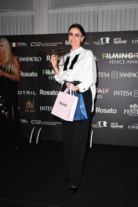 Venice, 82nd Venice International Film Festival 2025 - Evening 5 - Filming Italy Awards Ceremony. Pictured: Federica Luce Vincenti  Copyright: xManuelexMangiarotti PoolxPhotoxEventsx06x xipa-agency.netx xManuelexMangiarotti PoolxPhotoxEx IPA_Agency_IPA63795410