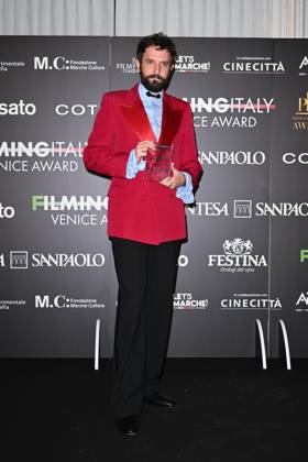Venice, 82nd Venice International Film Festival 2025 - Evening 5 - Filming Italy Awards Ceremony. Pictured: Damiano D Innocenzo  Copyright: xManuelexMangiarotti PoolxPhotoxEventsx06x xipa-agency.netx xManuelexMangiarotti PoolxPhotoxEx IPA_Agency_IPA63795602