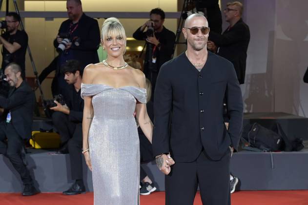 MIcaela Ramazzotti und Claudio Pallitto bei der Verleihung vom Filming Italy Venice Award auf der Biennale di Venezia 2025 82. Internationale Filmfestspiele von Venedig im Palazzo del Cinema. Venedig, 31.08.2025