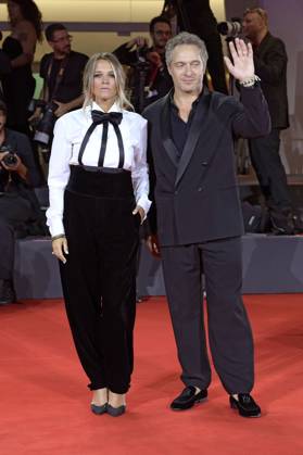 Francesca Barra mit Ehemann Claudio Santamaria bei der Verleihung vom Filming Italy Venice Award auf der Biennale di Venezia 2025 82. Internationale Filmfestspiele von Venedig im Palazzo del Cinema. Venedig, 31.08.2025