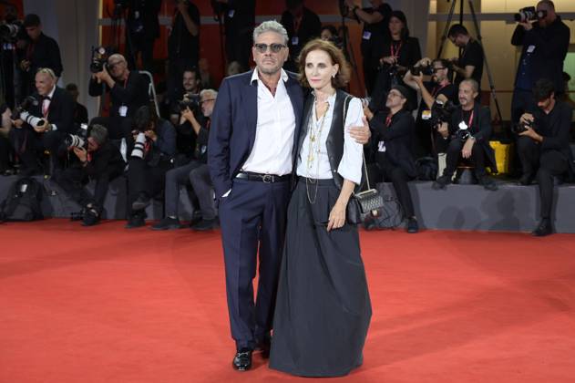 Sergio Castellitto mit Ehefrau Margareth Mazzantini bei der Verleihung vom Filming Italy Venice Award auf der Biennale di Venezia 2025 82. Internationale Filmfestspiele von Venedig im Palazzo del Cinema. Venedig, 31.08.2025