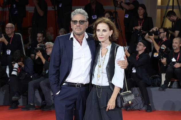 Sergio Castellitto mit Ehefrau Margareth Mazzantini bei der Verleihung vom Filming Italy Venice Award auf der Biennale di Venezia 2025 82. Internationale Filmfestspiele von Venedig im Palazzo del Cinema. Venedig, 31.08.2025
