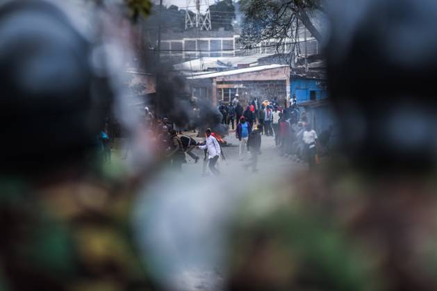 Demonstration against high cost of living in Kenyan capital Nairobi NAIROBI, KENYA - JULY 19: People take part in a demonstration held against the rising cost of living, in Nairobi, Kenya on July 19, 2023. Police used tear gas against the demonstrators. Nayrobi Kenya. Editorial use only. Please get in touch for any other usage.  Copyright: x2025xAnadoluxGeraldxAndersonx