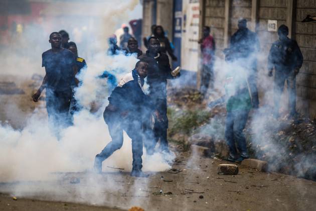 Demonstration against high cost of living in Kenyan capital Nairobi NAIROBI, KENYA - JULY 19: People take part in a demonstration held against the rising cost of living, in Nairobi, Kenya on July 19, 2023. Police used tear gas against the demonstrators. Nayrobi Kenya. Editorial use only. Please get in touch for any other usage.  Copyright: x2025xAnadoluxGeraldxAndersonx