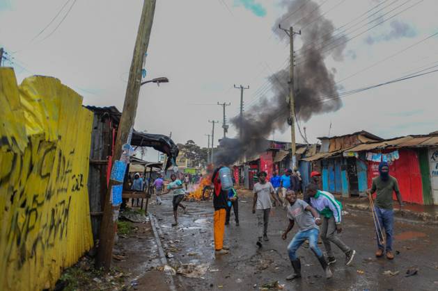 Demonstration against high cost of living in Kenyan capital Nairobi NAIROBI, KENYA - JULY 19: People take part in a demonstration held against the rising cost of living, in Nairobi, Kenya on July 19, 2023. Police used tear gas against the demonstrators. Nayrobi Kenya. Editorial use only. Please get in touch for any other usage.  Copyright: x2025xAnadoluxGeraldxAndersonx