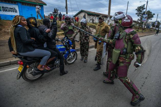 Demonstration against high cost of living in Kenyan capital NAIROBI, KENYA - JULY 07: Police intervene people, take part in a demonstration held against the rising the cost of living, in Nairobi, Kenya on July 07, 2023. Nayrobi Kenya. Editorial use only. Please get in touch for any other usage.  Copyright: x2025xAnadoluxGeraldxAndersonx