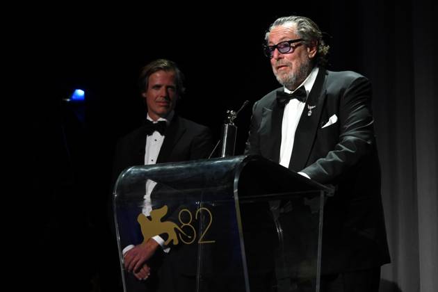 Venice,82nd Venice International Film Festival 2025, - Evening 7 - Cartier Glory To The Filmmaker Award 2025 Ceremony - Julian Schnabel. Pictured Julian Schnabel.  Copyright: xSimonexComi PoolxPhotoxEventsx06x xipa-agency.netx xSimonexComi PoolxPhotoxEventsx06x IPA_Agency_IPA64054683