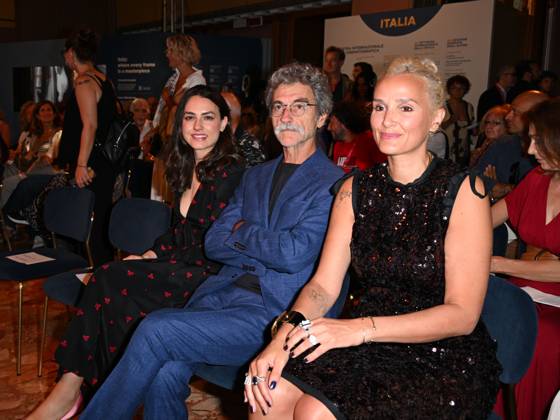 Venice, 82nd Venice International Film Festival 2025 - evening 9 - 11th Women in Cinema Award Ceremony - In the photo: ROMANA MAGGIORA VERGANO, Silvio Soldini, Julia Ducournau  Copyright: xManuelexMangiarottix xipa-agency.netx xPoolxPhotoxEventsx06x IPA_Agency_IPA64129937