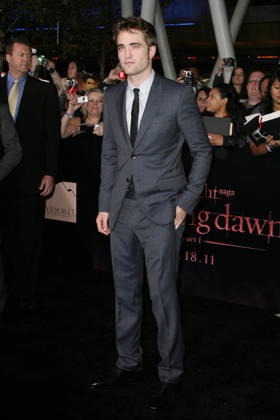 Robert Pattinson The Twilight Saga: Breaking Dawn - Part 1 World Premiere held at Nokia Theatre L.A. Live Los Angeles, California - 14.11.11, Los Angeles, California, United States Adriana M. Bar 3610565