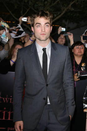 Robert Pattinson The Twilight Saga: Breaking Dawn - Part 1 World Premiere held at Nokia Theatre L.A. Live Los Angeles, California - 14.11.11, Los Angeles, California, United States Adriana M. Bar 3610573