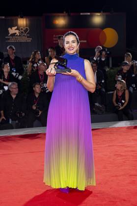 82nd Venice Film Festival Red carpet winners Palazzo del Cinema - Venice Lido, Italy Negar Motevalymeidanshah 82nd Venice Film Festival Red carpet winners Palazzo del Cinema - Venice Lido, Italy 6th September 2025  Copyright: xALFONSOxCATALANO SGPITALIAx