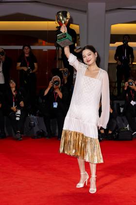 82nd Venice Film Festival Red carpet winners Palazzo del Cinema - Venice Lido, Italy Xin Zhilei 82nd Venice Film Festival Red carpet winners Palazzo del Cinema - Venice Lido, Italy 6th September 2025  Copyright: xMAXxMONTINGELLI SGPx