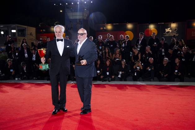 82nd Venice Film Festival Red carpet winners Palazzo del Cinema - Venice Lido, Italy Toni Servillo;Gianfranco Rosi 82nd Venice Film Festival Red carpet winners Palazzo del Cinema - Venice Lido, Italy 6th September 2025  Copyright: xALFONSOxCATALANO SGPITALIAx