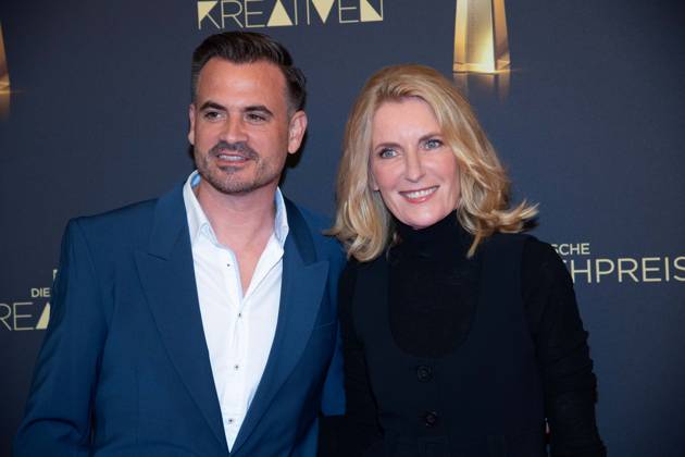 Maria FURTWAENGLER, Schauspielerin, Furtwängler, Christoph PELLANDER, Produzent Degeto, Roter Teppich, Red Carpet Show, Ankunft, arrival, Verleihung des Deutschen Fernsehpreises, Die Nacht der Kreativen - Der Deutsche Fernsehpreis 2025, Deutscher Fernsehpreis 2025 in der Flora Koeln, am 09.09.2025.