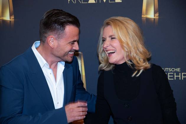 Maria FURTWAENGLER, Schauspielerin, Furtwängler, Christoph PELLANDER, Produzent Degeto, Roter Teppich, Red Carpet Show, Ankunft, arrival, Verleihung des Deutschen Fernsehpreises, Die Nacht der Kreativen - Der Deutsche Fernsehpreis 2025, Deutscher Fernsehpreis 2025 in der Flora Koeln, am 09.09.2025.