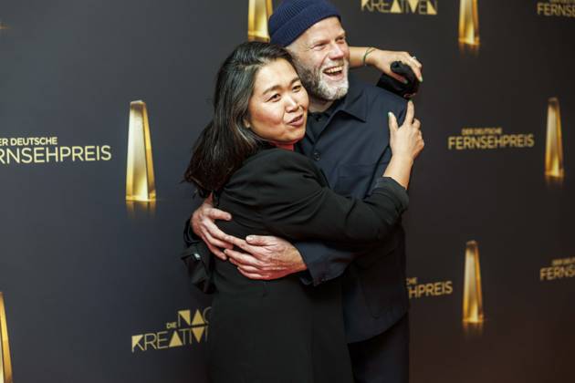 abb Jieun Yi, Tim Kuhn Beste Kamera Fiktion zu Gast auf dem roten Teppich bei der Nacht der Kreativen - Der Deutsche Fernsehpreis 2025 in der Flora am 09.09.2025 in Koeln NRW Deutschland