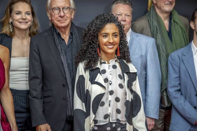 abb Die Jury - Milena Seyberth (Channelmanagerin des ZDF), Wolf Bauer (Produzent, Juryvorsitzender), Siham El-Maimouni (Journalistin, David Ungereit (Autor) zu Gast auf dem roten Teppich bei der Nacht der Kreativen - Der Deutschen Fernsehpreis 2025 in der Flora am 09.09.2025 in Koeln NRW Deutschland