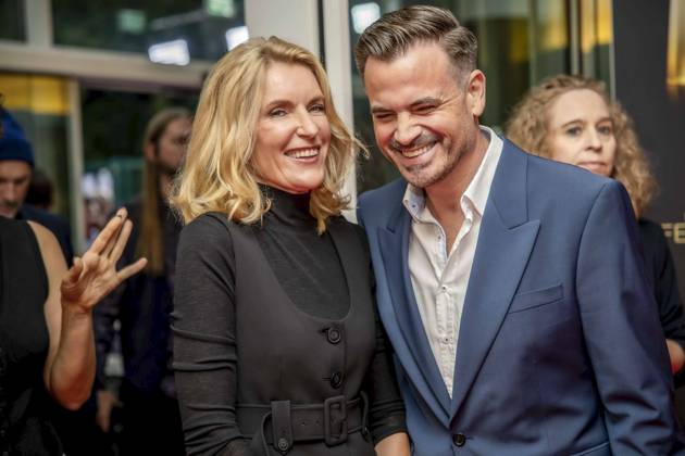 abb Filmproduzent Christoph Pellander Degeto und Schauspielerin Maria Furtwaengler zu Gast auf dem roten Teppich bei der Nacht der Kreativen - Der Deutsche Fernsehpreis 2025 in der Flora am 09.09.2025 in Koeln NRW Deutschland