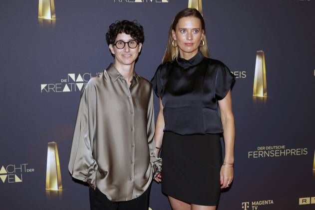 Andi Pek und Friederike Hohmuth bei der Verleihung des Deutschen Fernsehpreises 2025 - Die Nacht der Kreativen in der Flora. Köln, 09.09.2025
