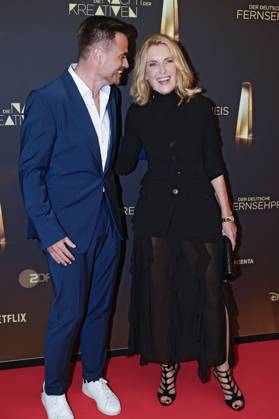 Christoph Pellander und Maria Furtwängler bei der Verleihung des Deutschen Fernsehpreises 2025 - Die Nacht der Kreativen in der Flora. Köln, 09.09.2025